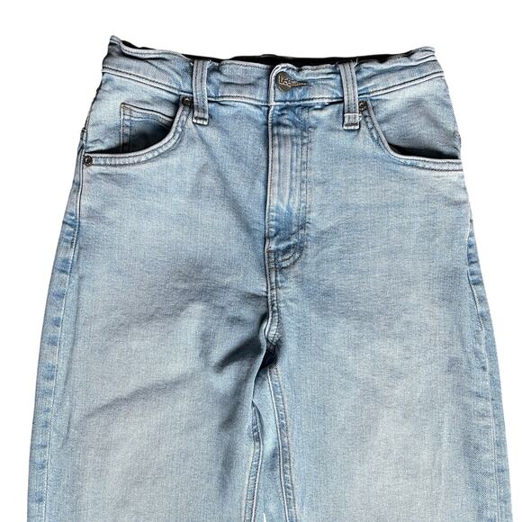 LEE Womens High Rise‎ Classic Straight Fit Light Wash Blue Denim Jeans Size 25 - Picture 3 of 11